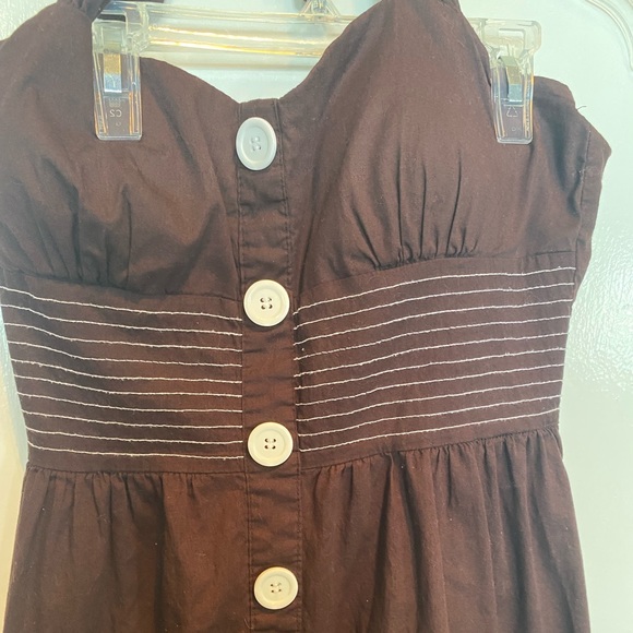 Summer brown halter sundress - Picture 2 of 4